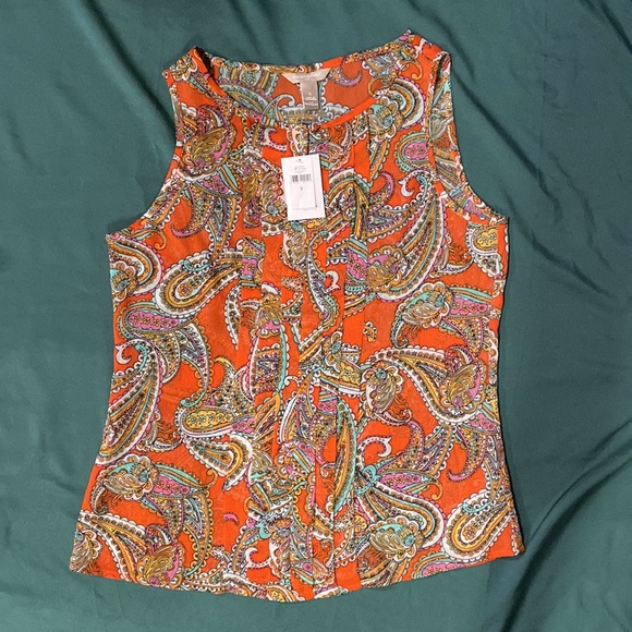 Banana Republic Tops - Banana Republic sheer patterned blouse, Small